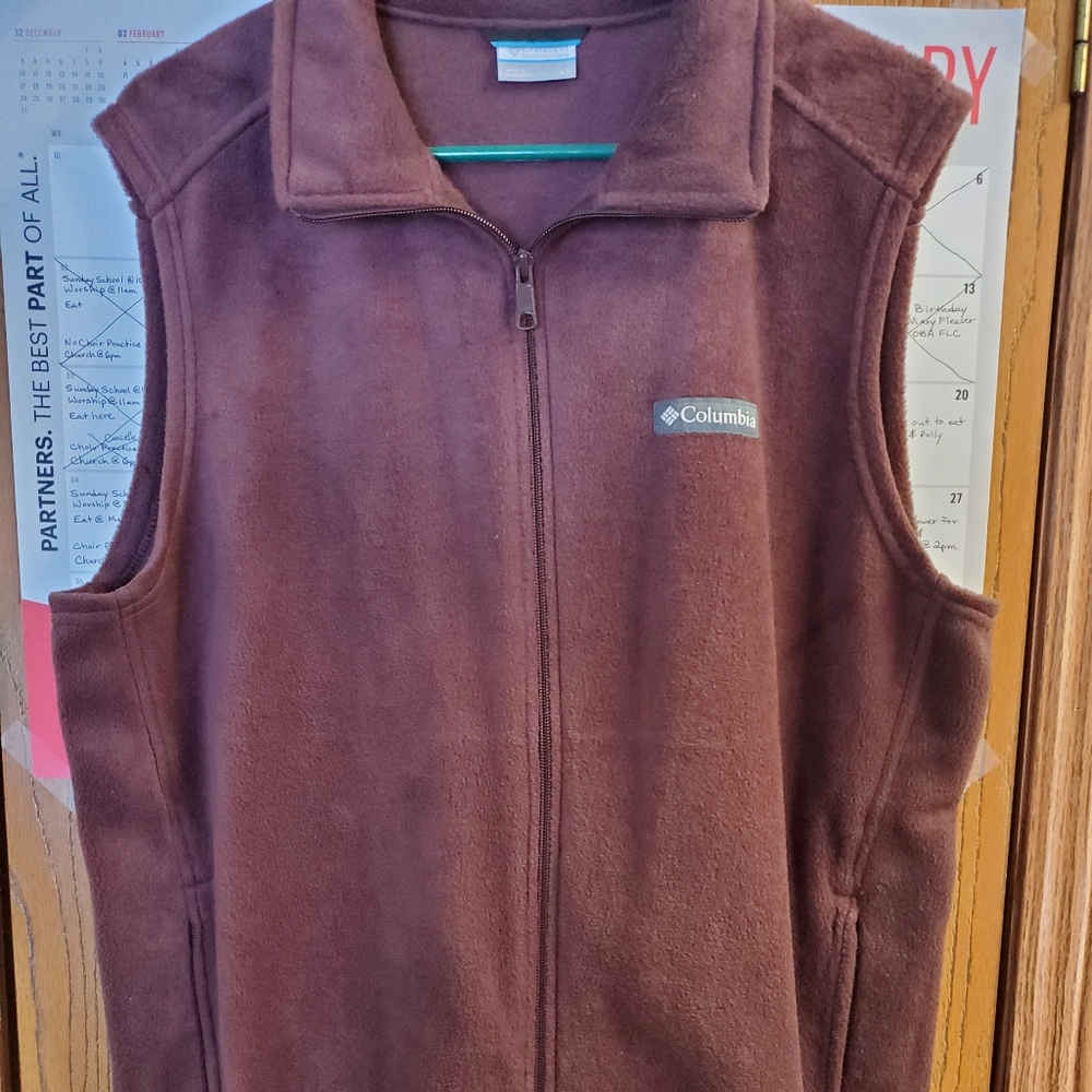 Columbia Brown/Burgundy Men's Vest